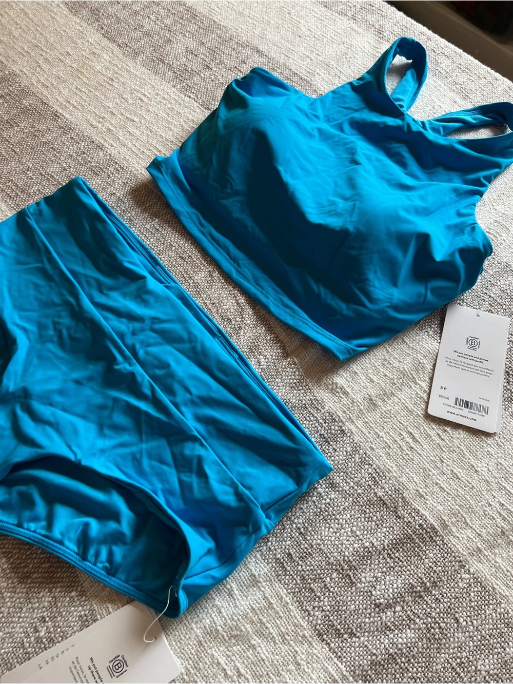 NWT Bright Blue Ahtleta Bikini - Picture 2 of 5
